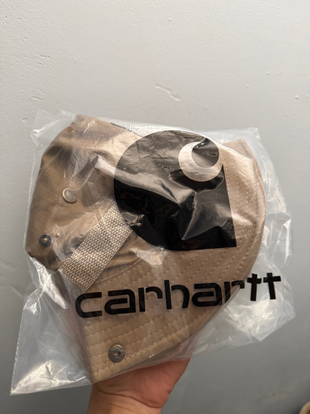 Carhartt Bucket Hat/Boonie Size OSFA VINTAGE GRAIL NWT Unisex Color Tan Beige - Picture 3 of 3